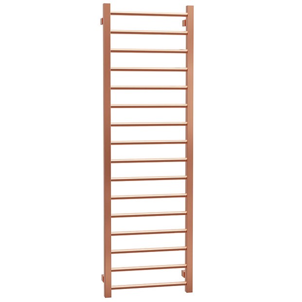 STRAIGHT HEATED TOWEL RAIL IN ROSE GOLD 1600 X 500MM RRP £219
