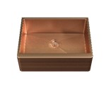 EXCEL ONE BOWL BELFAST SINK IN COPPER FINISH WITH WASTE 600 X 450 X 220MM RRP £700
