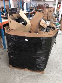 PALLET OF ITEMS TO INCLUDE PRINTER, KEYBOARDS, PHONES ETC