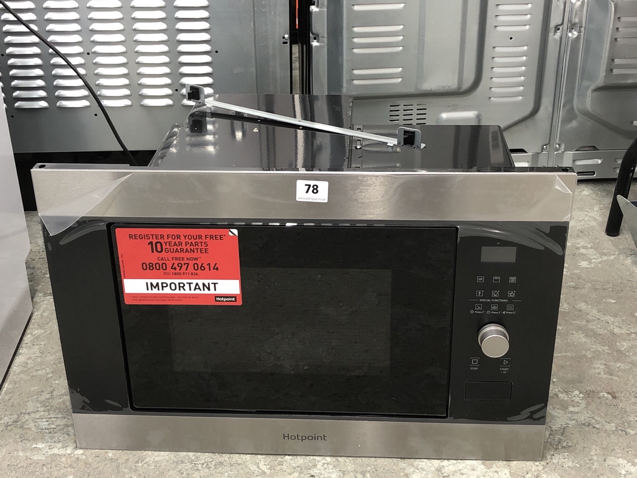 John Pye Auctions HOTPOINT INTEGRATED MICROWAVE OVEN MODEL MF25GIXH