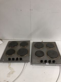2 X ESSENTIALS ELECTRIC SOLID PLATE HOB MODEL: CSPHOBX21 (UNBOXED) (COLLECTION OR OPTIONAL DELIVERY AVAILABLE*)