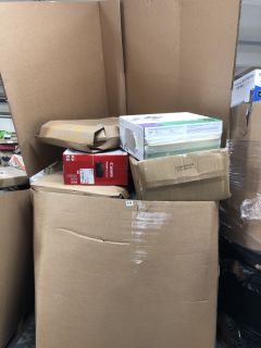 PALLET OF ASSORTED ITEMS INC HP PRINTER