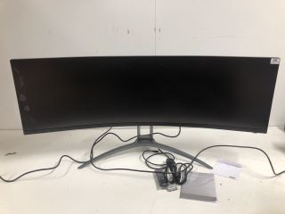 AOC 49" CURVED MONITOR MODEL: AG493UCX2 (SCREEN FAULT,NO POWER)