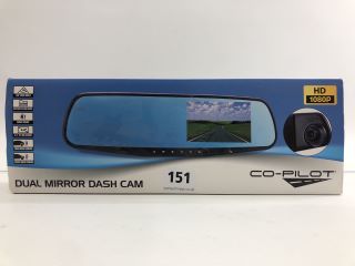 CO-PILOT DUAL MIRROR DASH CAM DASH CAM IN BLACK: MODEL NO CPDVR3 (WITH BOX)  [JPTN38450]