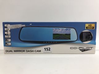 CO-PILOT DUAL MIRROR DASH CAM DASH CAM IN BLACK: MODEL NO CPDVR3 (WITH BOX)  [JPTN38453]