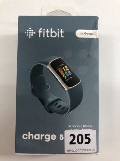 FITBIT CHARGE 5 SMARTWATCH IN PLATINUM STAINLESS STEEL CASE: MODEL NO FB421 (UNIT ONLY)  [JPTN38201]