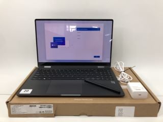 SAMSUNG GALAXY BOOK 3 360 256GB LAPTOP IN GRAPHITE. (WITH BOX & CHARGE PLUG(NO CHARGE CABLE)). INTEL CORE I5-1340P, 8GB RAM,   [JPTN38351]