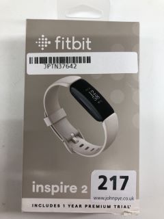 FITBIT INSPIRE 2 FITNESS TRACKER IN BLACK/WHITE. (WITH BOX & CHARGE CABLE)  [JPTN37642]