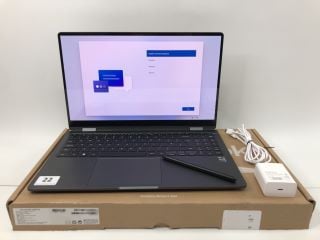 SAMSUNG GALAXY BOOK3 360 256GB LAPTOP IN GREY: MODEL NO NP750QFG-KA2 (WITH BOX & CHARGE CABLE). INTEL CORE I5-1340P, 8GB RAM,   [JPTN38434]
