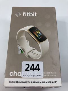 FITBIT CHARGE 5 FITNESS TRACKER IN LUNAR WHITE: MODEL NO FB421 (WITH BOX)  [JPTN38507]