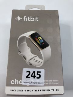 FITBIT CHARGE 5 FITNESS TRACKER IN LUNAR WHITE: MODEL NO FB421  [JPTN38506]