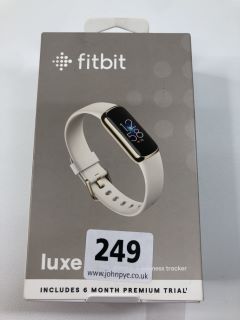 FITBIT LUXE FITNESS TRACKER IN LUNAR WHITE: MODEL NO FB422 (WITH BOX)  [JPTN38511]