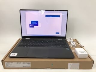 SAMSUNG GALAXY BOOK3 360 256GB LAPTOP IN GREY: MODEL NO NP750QFG-KA2 (WITH BOX & CHARGE CABLE). INTEL CORE I5-1340P, 8GB RAM,   [JPTN38437]