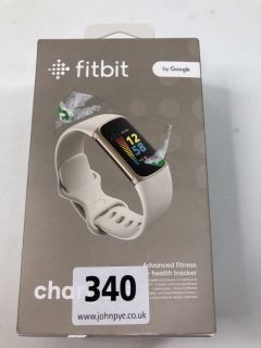 FITBIT CHARGE 5 ADVANCED FITNESS & HEALTH TRACKER IN LUNAR WHITE: MODEL NO FB423 (WITH BOX)  [JPTN37793]