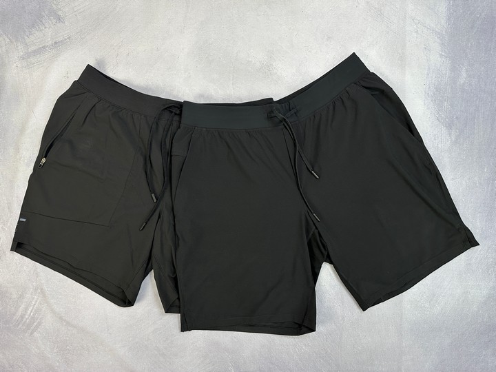 Lululemon Shorts x2 -  Wash Tags Removed Believed To Be Size XL (VAT ONLY PAYABLE ON BUYERS PREMIUM)