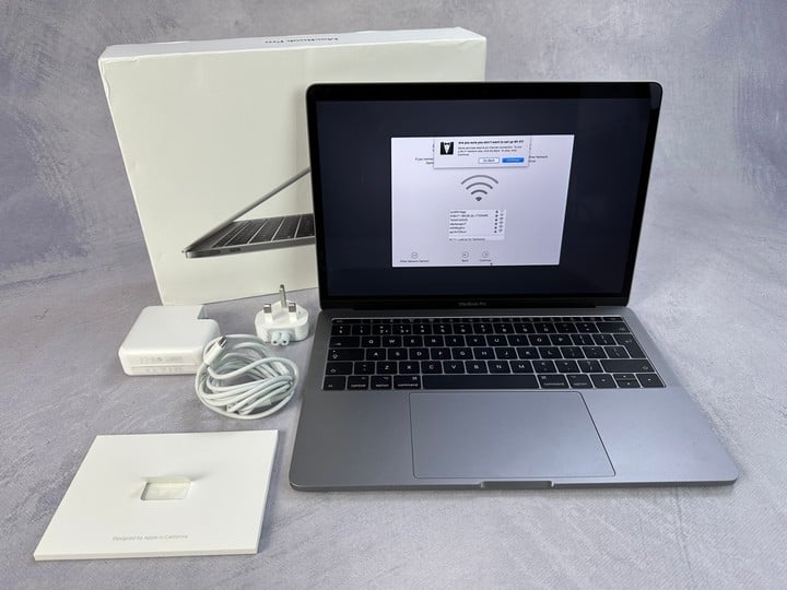 Apple Macbook Pro 128Gb Laptop In Space Grey: Model No A1708 (With Box & Charger). Intel Core I5, 8Gb Ram.(VAT ONLY PAYABLE ON BUYERS PREMIUM) [Jptn38192] (MPSE53762671)