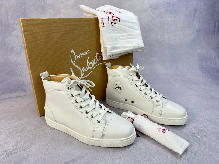 Christian Louboutin High Top Sneakers With Box & Extra Laces - Size 41 (VAT ONLY PAYABLE ON BUYERS PREMIUM)