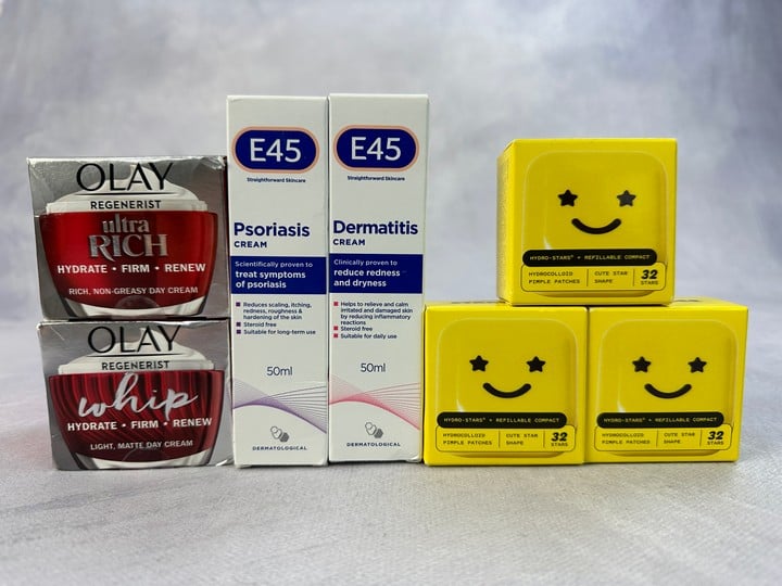 Olay, E45 And hydro Stars Health & Beauty Items Inc Ultra Rich Day Cream (VAT ONLY PAYABLE ON BUYERS PREMIUM)