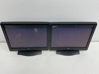 2X GENIE LM-19PRO/B CCTV MONITORS (WITH POWER CABLES) [JPTM113976]