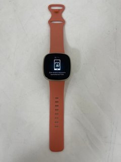 FITBIT VERSA 3 SMARTWATCH (ORIGINAL RRP - £149) IN PINK CLAY / SOFT GOLD: MODEL NO FB511-VH (WITH STRAP & CHARGER CABLE) [JPTM113621]