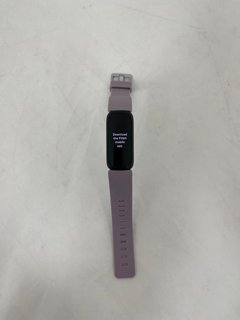 FITBIT BY GOOGLE INSPIRE 3 HEALTH & FITNESS TRACKER (ORIGINAL RRP - £84) IN BLACK CASE & LILAC BLISS BAND: MODEL NO FB424 (WITH BOX, MANUAL, STRAP & CHARGER CABLE) [JPTM113757]