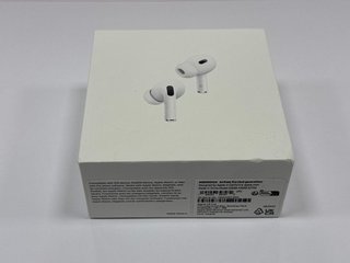APPLE AIRPODS PRO (2ND GENERATION) EARBUDS IN WHITE: MODEL NO A2698 A2699 A2700 (WITH BOX & CHARGER CABLE) [JPTM113929]
