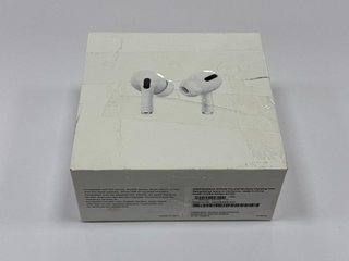 APPLE AIRPODS PRO EARBUDS IN WHITE: MODEL NO A2083 A2084 A2190 (WITH BOX & CHARGING CASE) [JPTM113892]