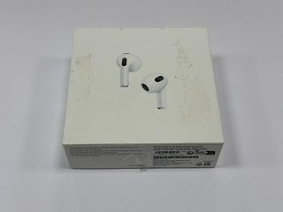 APPLE AIRPODS (3RD GENERATION) EARBUDS (ORIGINAL RRP - £169) IN WHITE: MODEL NO A2565 A2564 A2897 (WITH BOX & ALL ACCESSORIES) [JPTM113961]