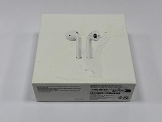 APPLE AIRPODS EARBUDS IN WHITE: MODEL NO A2032 A2031 A1602 (WITH BOX) [JPTM113936]