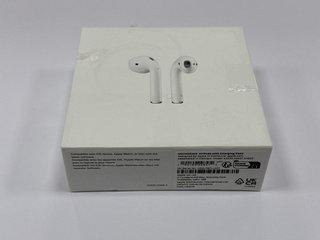 APPLE AIRPODS EARBUDS IN WHITE: MODEL NO A2032 A2031 A1602 (WITH BOX & CHARGING CASE) [JPTM113969]