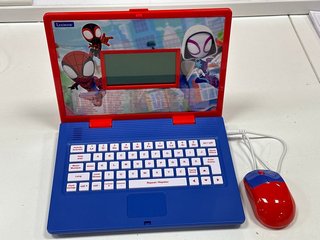 LEXIBOOK SPIDEY & HIS AMAZING FRIENDS EDUCATIONAL BILINGUAL FRENCH & ENGLISH CHILDRENS LAPTOP IN BLUE AND RED: MODEL NO JC598SPI1 (WITH MOUSE) [JPTM113839]