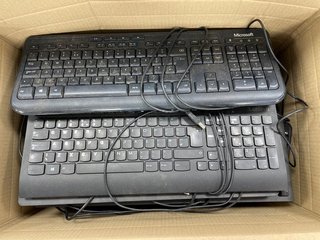 BOX OF ASSORTED MICE & KEYBOARDS. [JPTM113943]