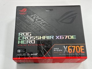 ASUS REPUBLIC OF GAMERS CROSSHAIR X670E HERO GAMING MOTHERBOARD IN BLACK (WITH BOX) [JPTM113670]