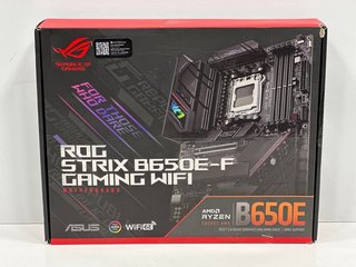 ASUS ROG STRIX B650E-F GAMING WI-FI MOTHERBOARD IN BLACK: MODEL NO MT7921K (WITH BOX AND ACCESSORIES) [JPTM113727]