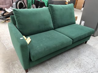 JOHN LEWIS & PARTNERS BAILEY 2 SEATER SOFA IN GREEN - RRP £1099: LOCATION - D4