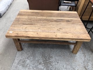 NKUKU IBO RECLAIMED WOOD COFFEE TABLE IN NATURAL RRP - £595: LOCATION - A6