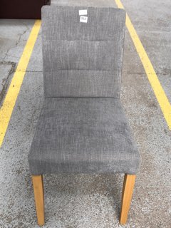 M&S MILTON PINCHED BACK DINING CHAIR IN GREY: LOCATION - B1