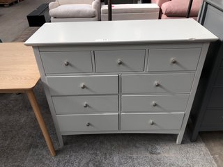 M&S HASTINGS 9 DRAWER CHEST IN GREY - RRP £499: LOCATION - B3