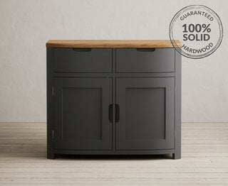 BRADWELL/BRAHMS CHARCOAL SMALL SIDEBOARD - RRP £549: LOCATION - A5