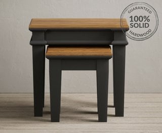 LAWSON/BEWLEY CHARCOAL NEST OF TABLE - RRP £279: LOCATION - A5