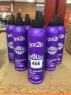 (COLLECTION ONLY) 8 X GOT2B VOLUMANIA 24H VOLUMISING MOUSSE 250ML: LOCATION - BR6