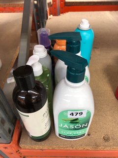 (COLLECTION ONLY) QTY OF ASSORTED TOILETRIES TO INCLUDE JASON SOOTHING ALOE VERA BODY WASH 887ML: LOCATION - BR6