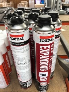 (COLLECTION ONLY) 11 X SOUDAL EXPANDING FOAM GAP FILLER 750ML: LOCATION - BR7