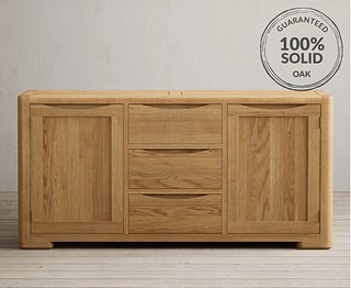 HARPER SOLID OAK EXTRA LARGE SIDEBOARD RRP - £949: LOCATION - A6