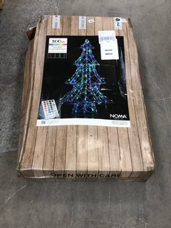 NOMA 100CM COLOUR CHANGEABLE REMOTE CONTROLLED WICKER CHRISTMAS TREES: LOCATION - BR10