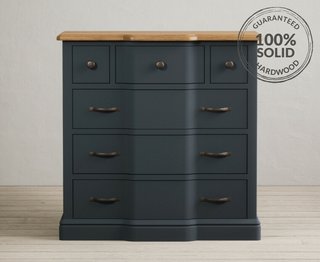 DELPHINE/JOSEPHINE BLUE 3 OVER 3 CHEST OF DRAWERS RRP £759: LOCATION - A6