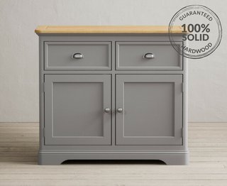 BRIDSTOW/ASHTON LIGHT GREY SMALL SIDEBOARD - RRP £479: LOCATION - A6
