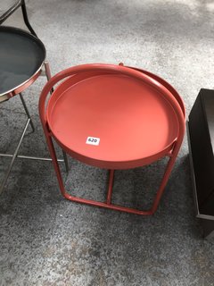 MELBURY SIDE TABLE IN CORAL: LOCATION - B6