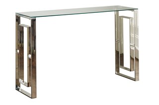 MILANO SILVER PLATED CONSOLE TABLE RRP - £460: LOCATION - B6
