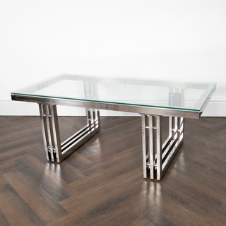 ZURICH SILVER COFFEE TABLE RRP - £430: LOCATION - B6